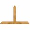 Ekena Millwork Portland Rough Sawn Timber Gable Bracket, Western Red Cedar, 48"W x 30"H x 4"D x 4"F, 15/12 Pitch GBW048X30X0404POR00RWR - alternate 1